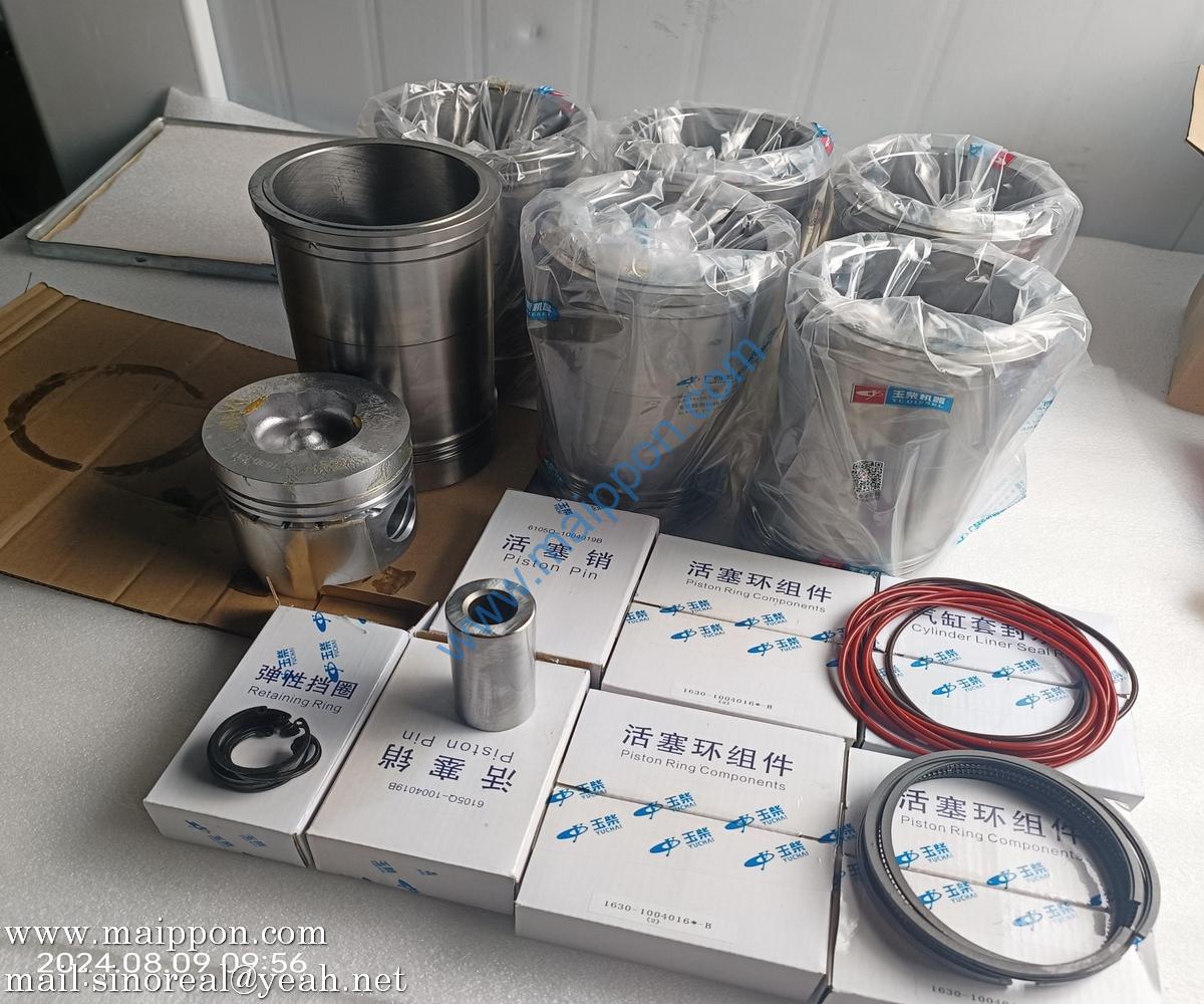 1630-1004015 Cylinder and Piston Repair Kit YC6105G 1630-9000200 Yuchai part