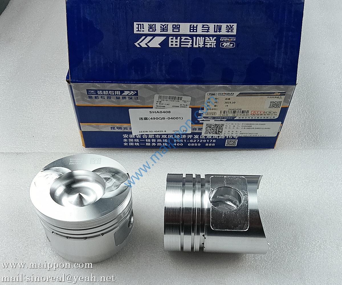 SHA0408 Piston 490QB-04001 YUNNEI engine parts