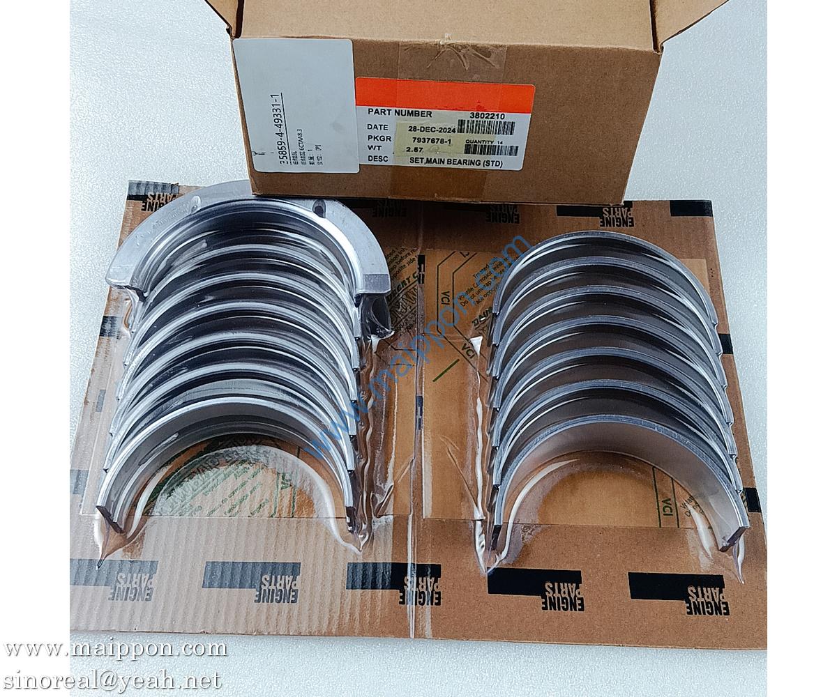 3802210 main bearing Cummins 6CTAA8.3 engine parts