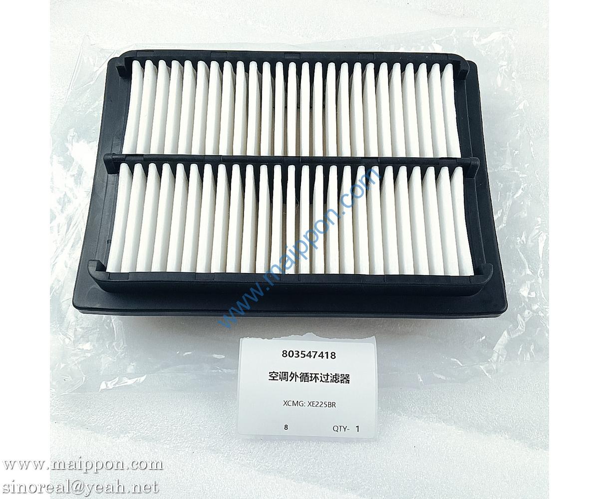 803547418 air conditioning filter XCMG XE225BR excavator parts