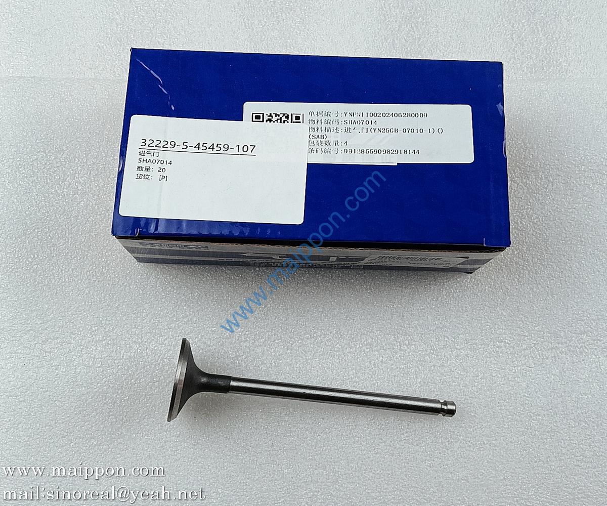 Intake Valve SHA07014 YN25GB-07010-1 YUNNEI engine parts