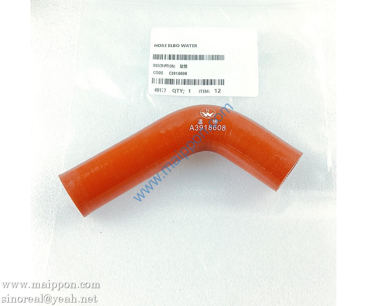 3918608 Bent Rubber Tube Cummins Parts