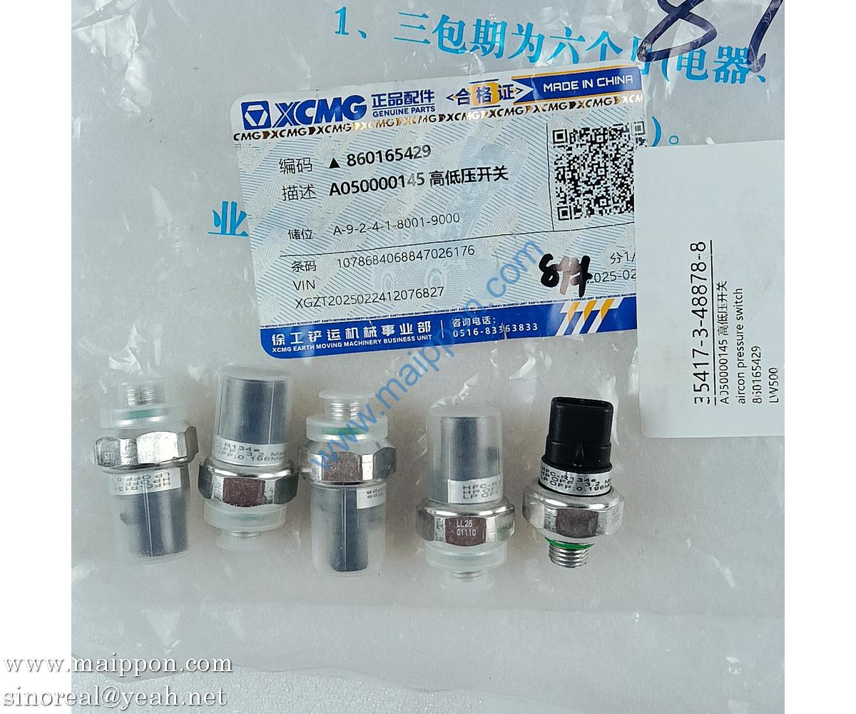 860165429 pressure switch A050000145 XCMG parts