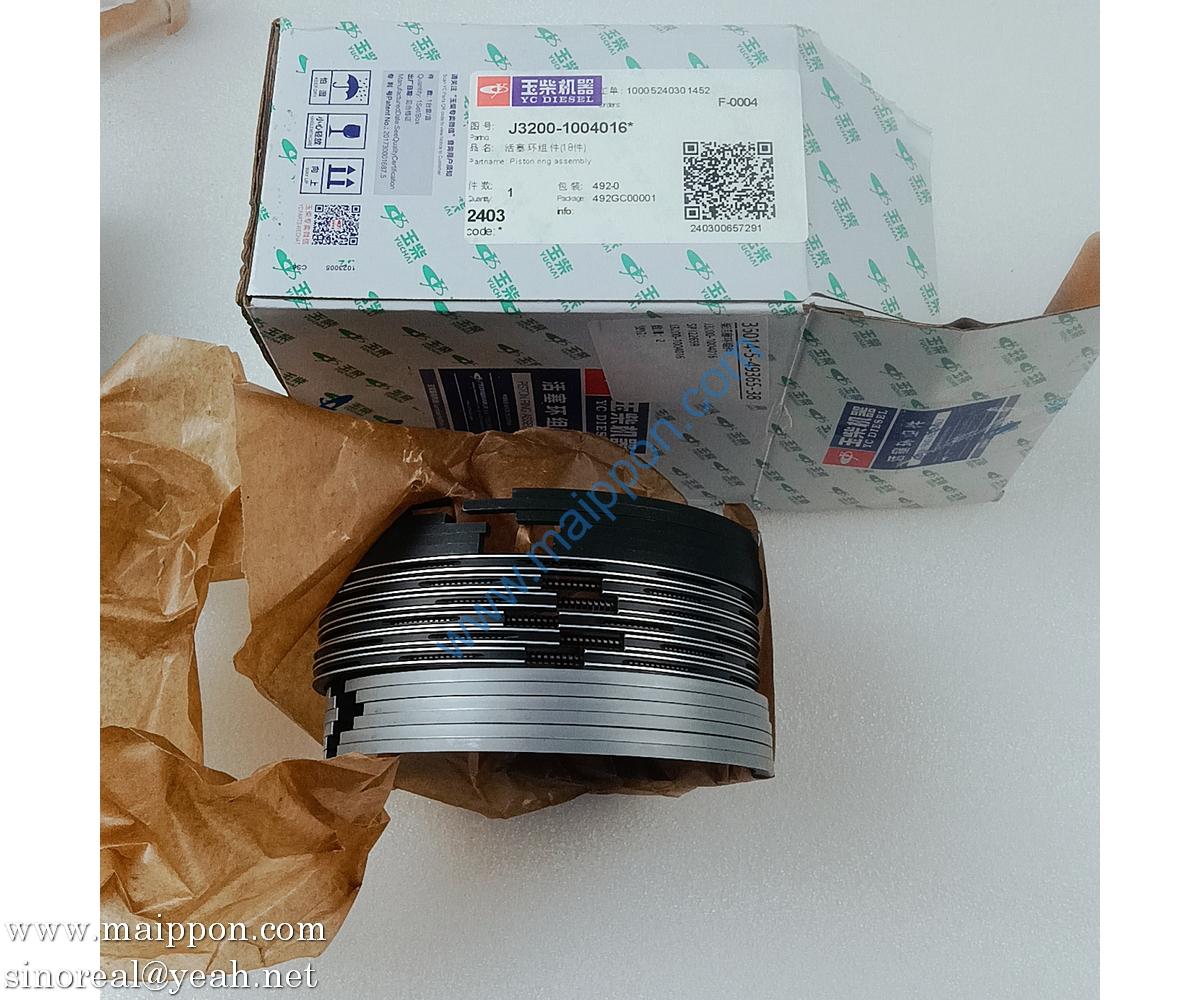 J3200-1004016 piston ring YUCHAI parts