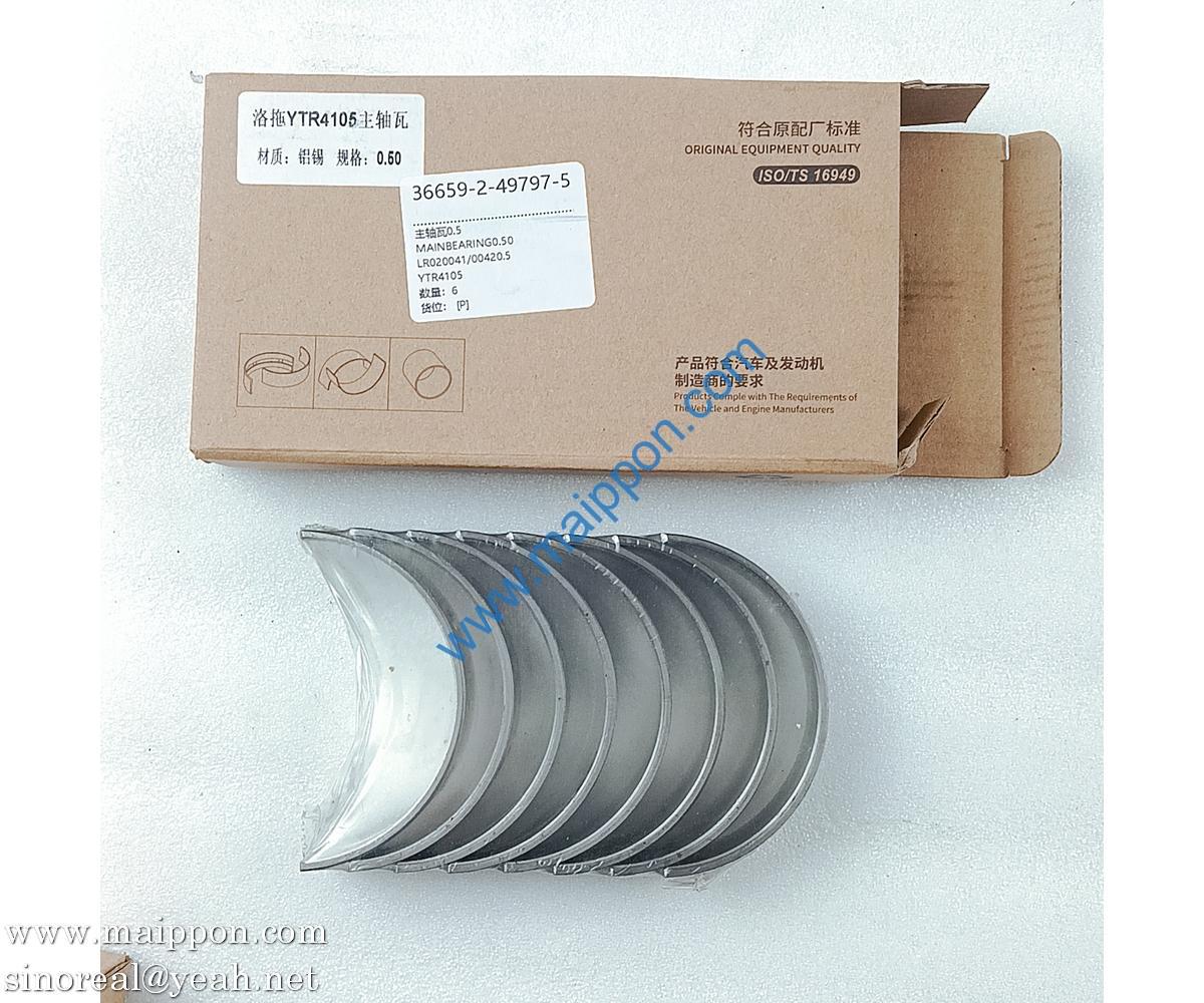 LR020041 LR020042 Main Bearing YTO YTR4105 Engine Parts