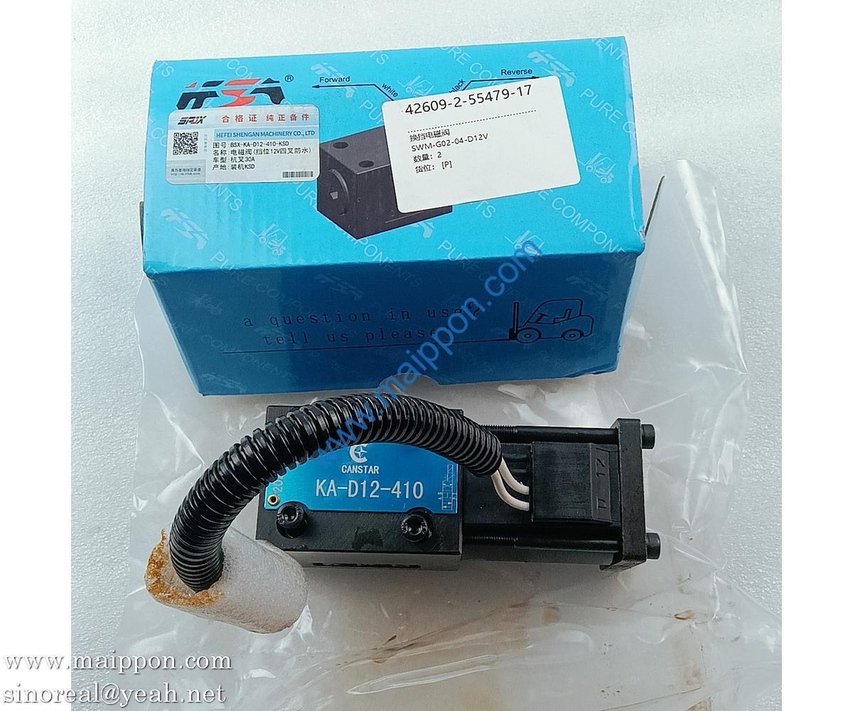 SWM-G02-04-D12V Shift Solenoid Valve for Forklift Parts