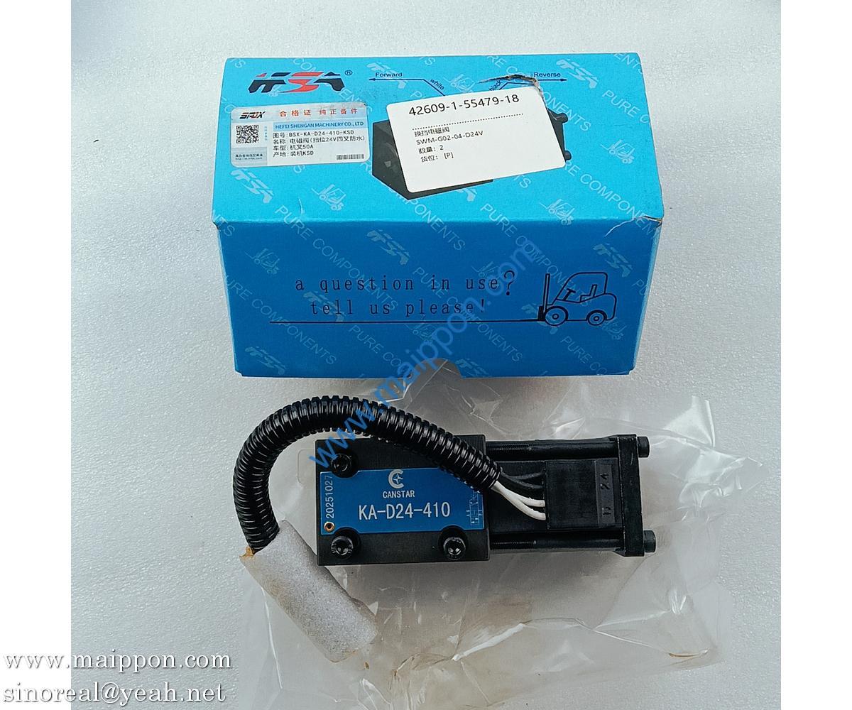SWM-G02-04-D24V Shift Solenoid Valve for Forklift Parts