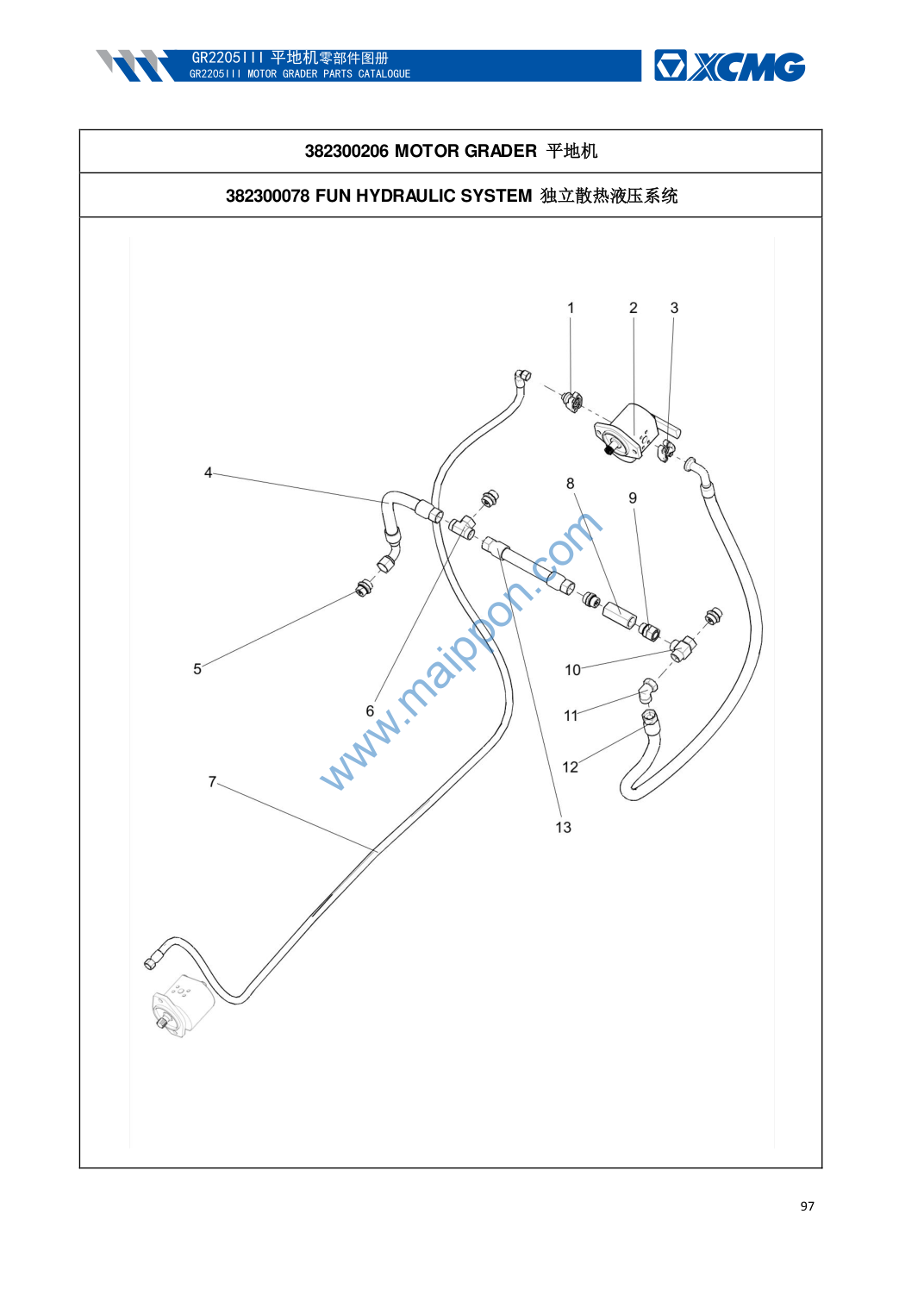 GR2205 FUN HYDRAULIC SYSTEM - 382300078