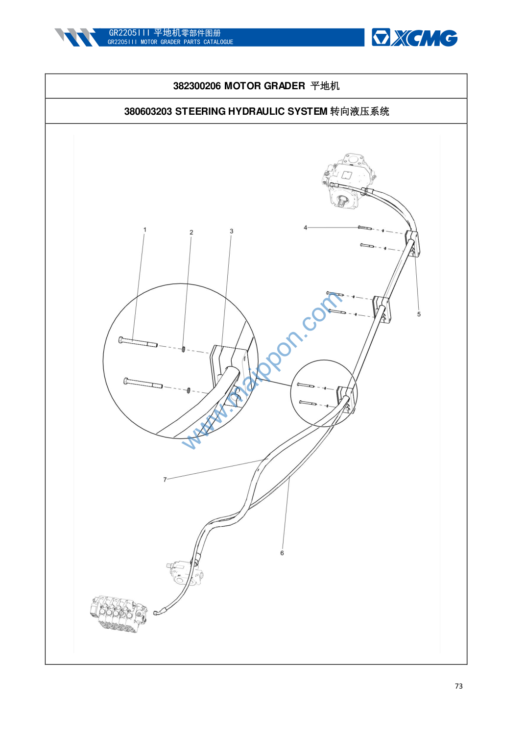 GR2205 STEERING HYDRAULIC SYSTEM 2 - 380603203