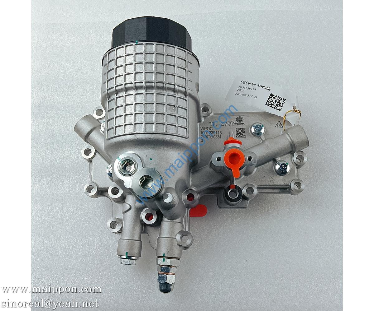 1001239118 Oil Cooler assy WEICHAI spare parts
